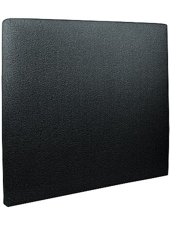 Lit avec tête de lit tapissier bouclette et sommier tapissier H35cm