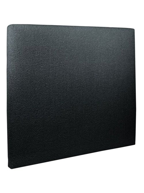 Lit avec tête de lit tapissier bouclette et sommier tapissier H35cm - Kiabi