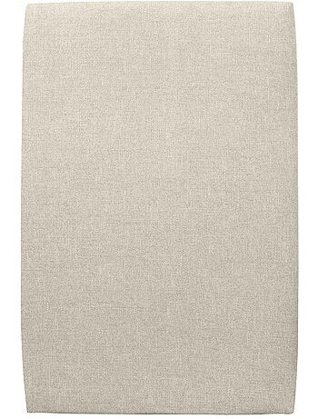 Lit avec tête de lit tapissier tissu et sommier kit H29cm