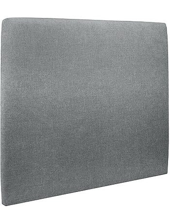 Lit avec tête de lit tapissier tissu et sommier kit H29cm