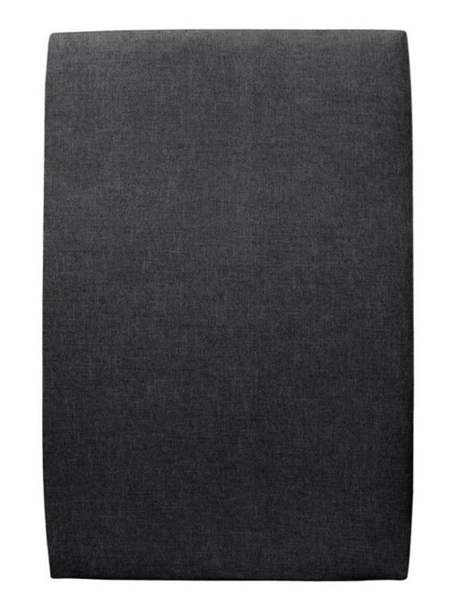 Lit avec tête de lit tapissier tissu et sommier kit H29cm - Kiabi