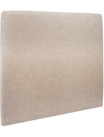 Lit avec tête de lit tapissier tissu et sommier tapissier H29cm