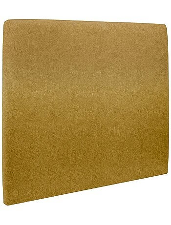 Lit avec tête de lit tapissier tissu et sommier tapissier H29cm