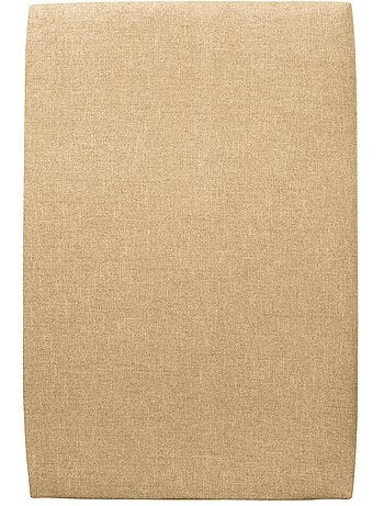 Lit avec tête de lit tapissier tissu et sommier tapissier H29cm