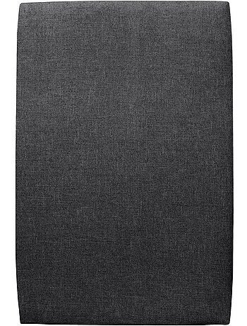 Lit avec tête de lit tapissier tissu et sommier tapissier H29cm