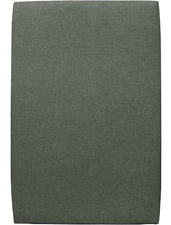 Lit avec tête de lit tapissier tissu et sommier tapissier H29cm