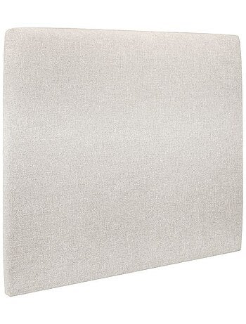 Lit avec tête de lit tapissier tissu et sommier tapissier H35cm