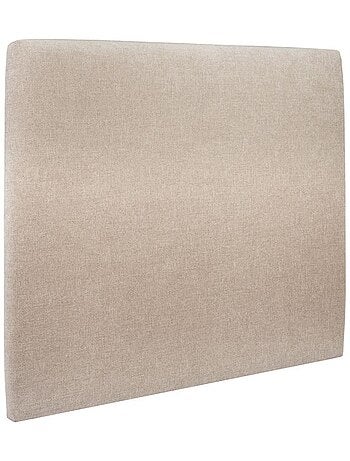 Lit avec tête de lit tapissier tissu et sommier tapissier H35cm