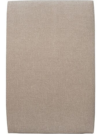 Lit avec tête de lit tapissier tissu et sommier tapissier H35cm