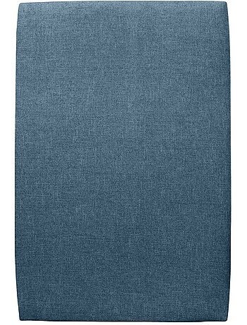 Lit avec tête de lit tapissier tissu et sommier tapissier H35cm