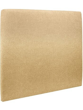 Lit avec tête de lit tapissier tissu et sommier tapissier H35cm
