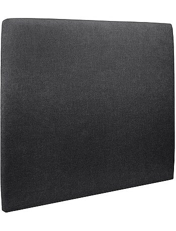 Lit avec tête de lit tapissier tissu et sommier tapissier H35cm