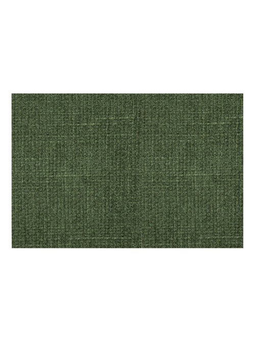 Lit avec tête de lit tapissier tissu et sommier tapissier H35cm - Kiabi