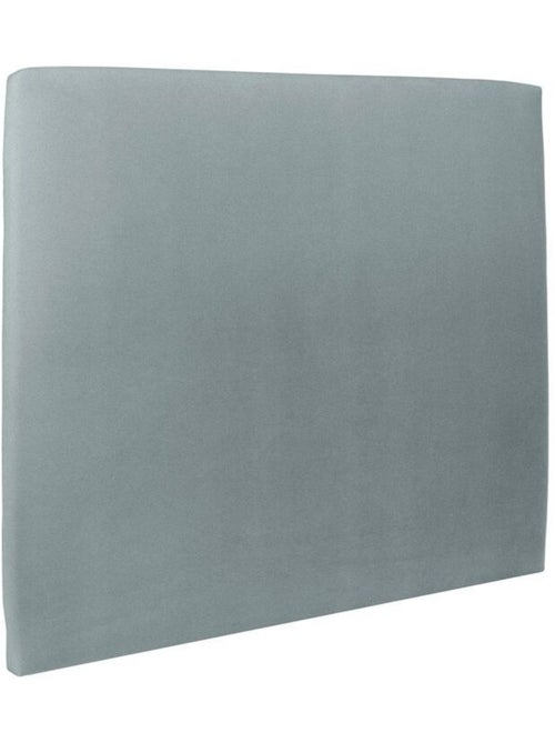 Lit avec tête de lit tapissier velours et sommier kit H29cm - Kiabi