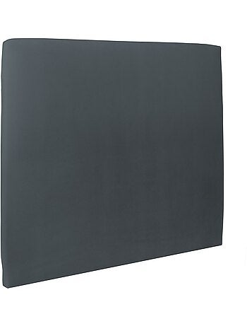 Lit avec tête de lit tapissier velours et sommier kit H29cm