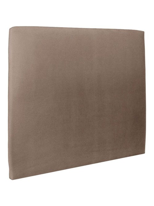 Lit avec tête de lit tapissier velours et sommier kit H29cm - Kiabi