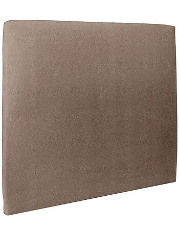 Lit avec tête de lit tapissier velours et sommier tapissier H35cm