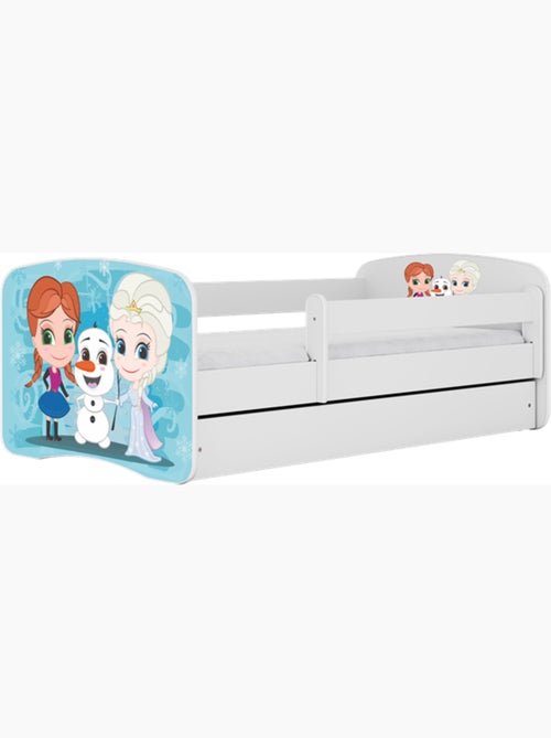 Lit avec tiroir frozen - 140/70 cm - Kiabi