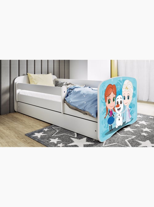 Lit avec tiroir frozen - 140/70 cm - Kiabi