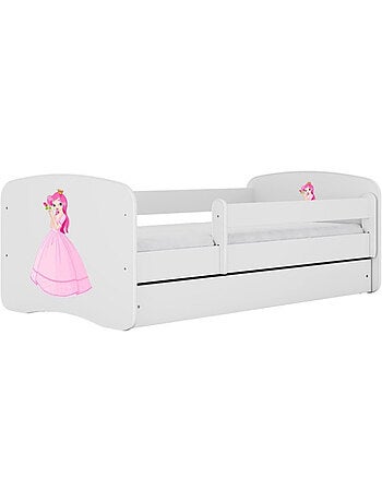 Lit avec tiroir s princesse - 140/70 cm