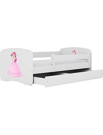 Lit avec tiroir s princesse - 140/70 cm