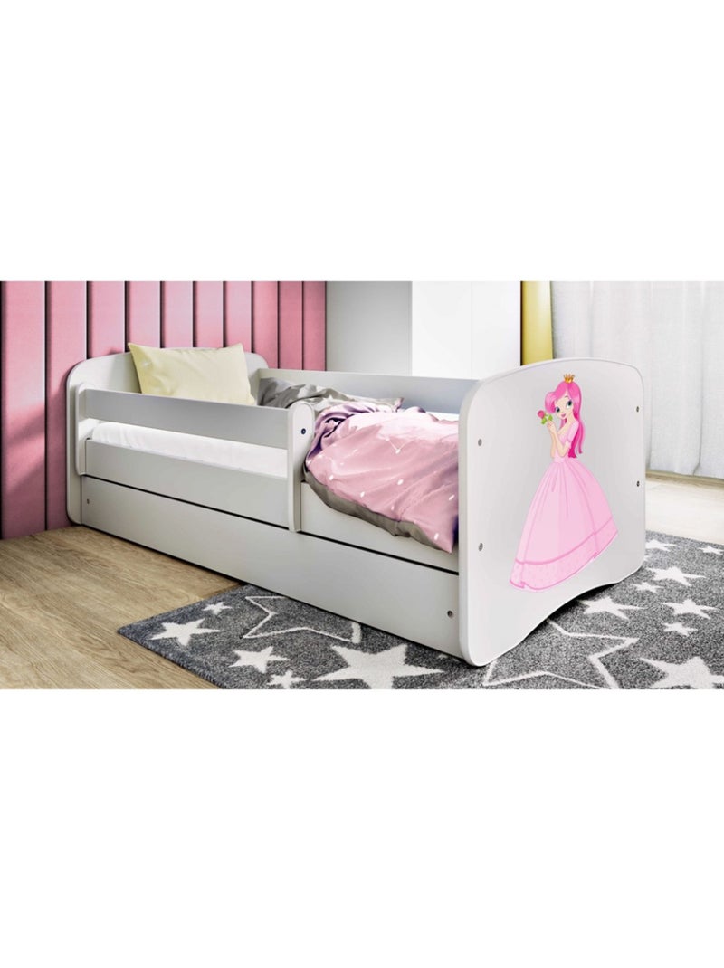 Lit avec tiroir s princesse - 140/70 cm Multicolore - Kiabi