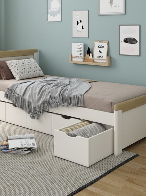 Lit avec tiroirs pin massif  ARTHUR - Kiabi