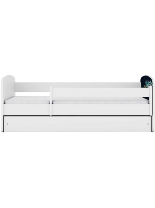 Lit babydreams blanc race avec tiroir sans matelas 140/70 - Kiabi