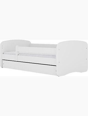 Lit babydreams blanc safari avec tiroir - couchage 140x70 cm