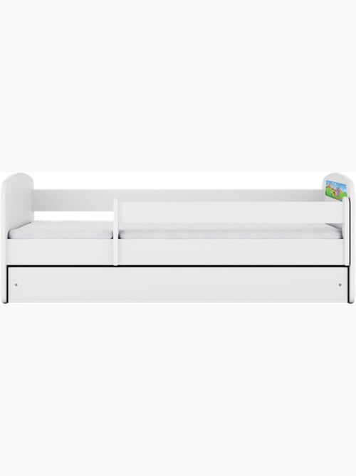 Lit babydreams blanc safari avec tiroir - couchage 140x70 cm - Kiabi