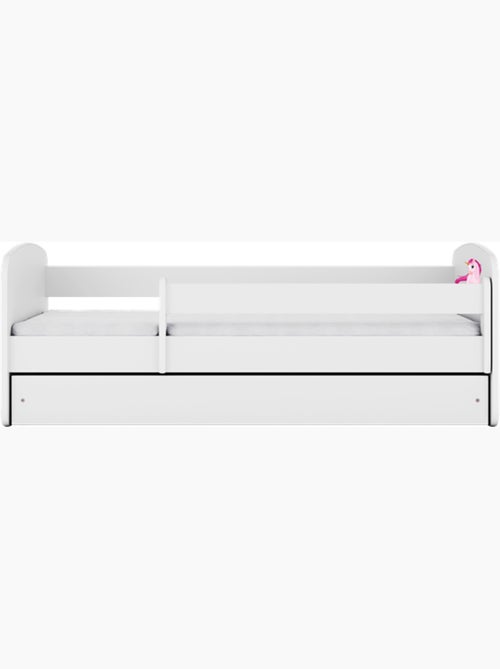 Lit babydreams licorne blanche avec tiroir, sans matelas, 140/70 - Kiabi