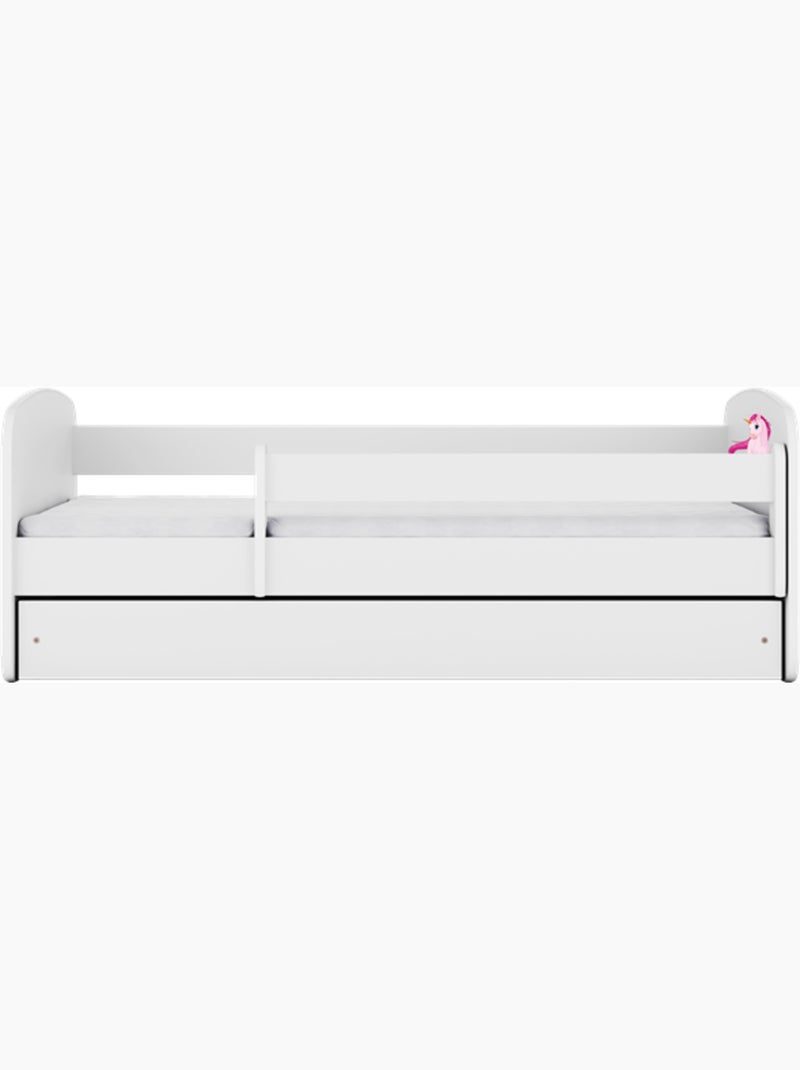 Lit babydreams licorne blanche avec tiroir, sans matelas, 140/70 Multicolore - Kiabi