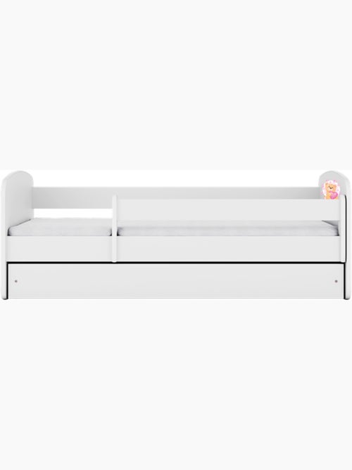Lit babydreams ours en peluche blanc papillons avec tiroir sans matelas 140/70 - Kiabi