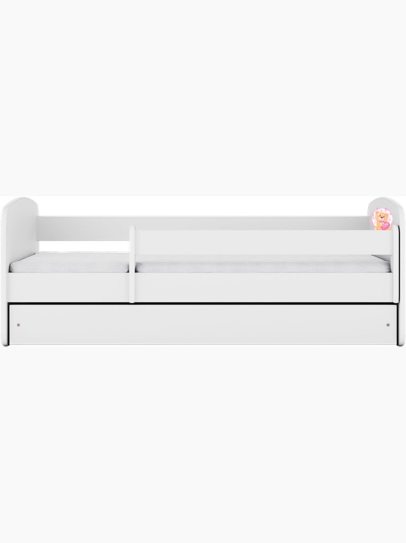 Lit babydreams ours en peluche blanc papillons avec tiroir sans matelas 140/70 Multicolore - Kiabi