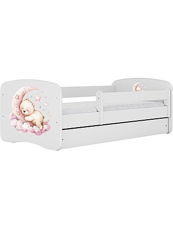 Lit babydreams ourson - rêve avec tiroir sans matelas 140/70