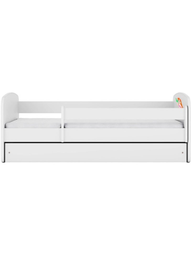 Lit babydreams sirène blanche avec tiroir, sans matelas, 140/70 Multicolore - Kiabi