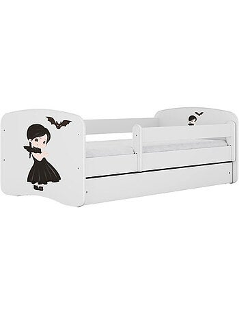 Lit babydreams white wednesday avec tiroir, sans matelas, 140/70
