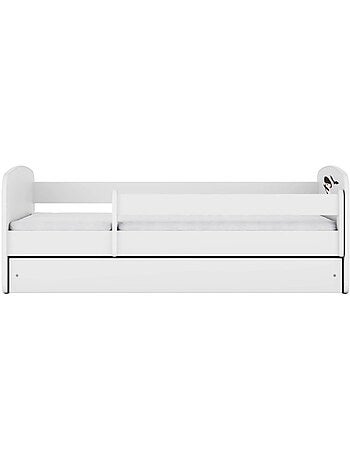 Lit babydreams white wednesday avec tiroir, sans matelas, 140/70