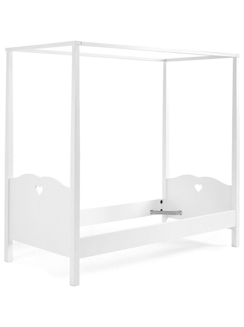 Lit baldaquin Blanc - Kiabi