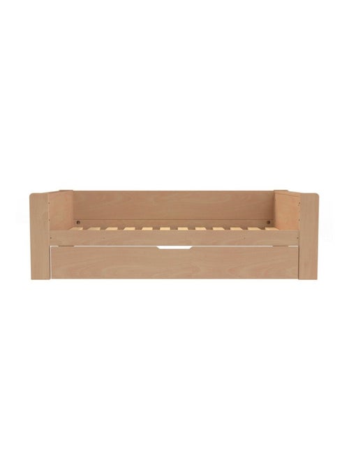 Lit banquette avec lit gigogne bois massif hêtre naturel ARSÈNE - Kiabi Lit banquette avec lit gigogne bois massif hêtre naturel ARSÈNE - Kiabi