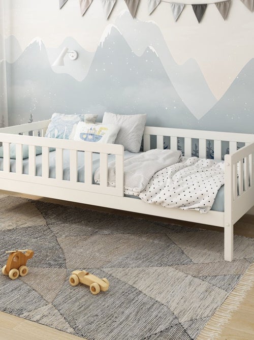 Lit banquette avec tiroirs pin massif  CHARLIE - Kiabi