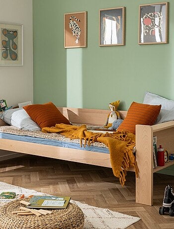 Lit banquette bois massif hêtre naturel ARSÈNE