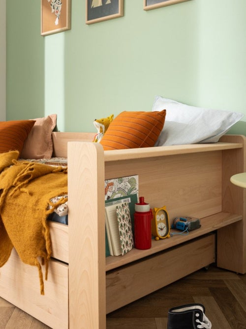 Lit banquette bois massif hêtre naturel  ARSÈNE - Kiabi