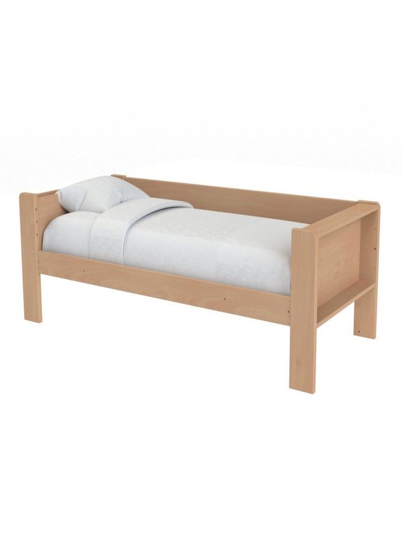 Lit banquette bois massif hêtre naturel  ARSÈNE Bois naturel - Kiabi