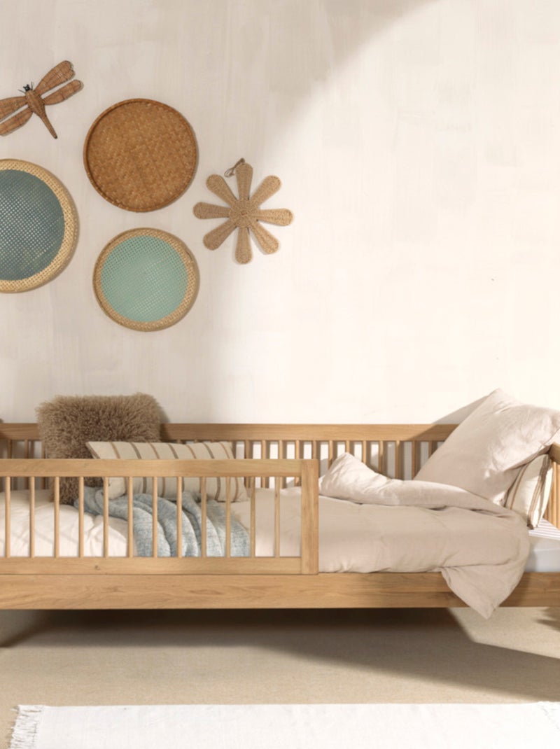 Lit banquette en chêne massif  ROMANE Bois naturel - Kiabi