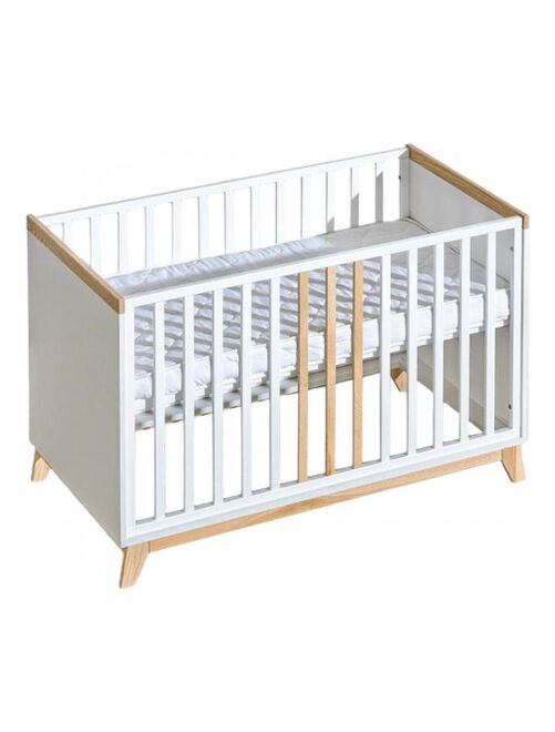 Lit bébé 120x60 avec barrière Nordik - Kiabi