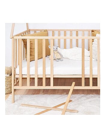 Lit bébé 120x60 tipi - naturel
