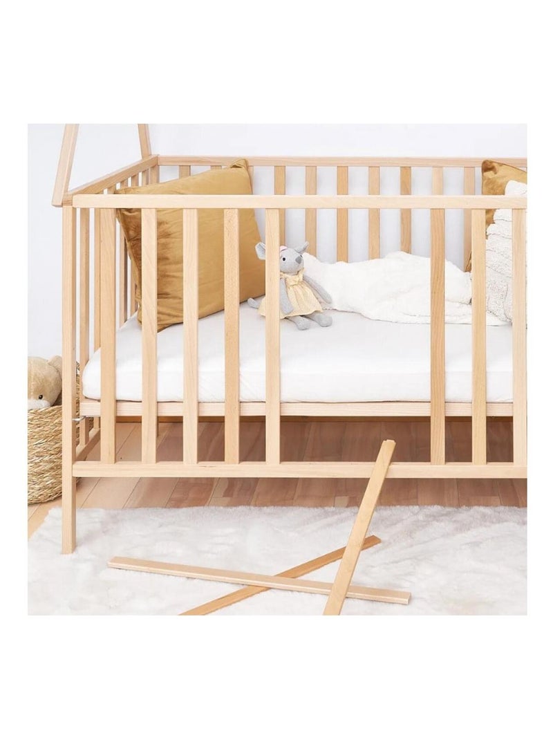 Lit bébé 120x60 tipi - naturel Beige - Kiabi