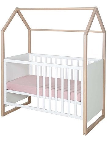 Lit bébé 2en1 cododo et lit indépendant 'Cabane' ROBA