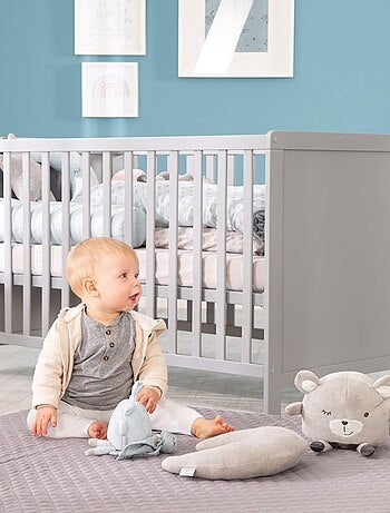 Lit bébé 2en1 convertible en cododo + matelas et sommier ROBA